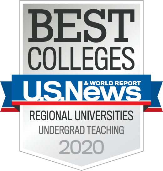 U.S. News and World Report's "Best Colleges" Regional Universities Undergrad Teaching 2020 badge