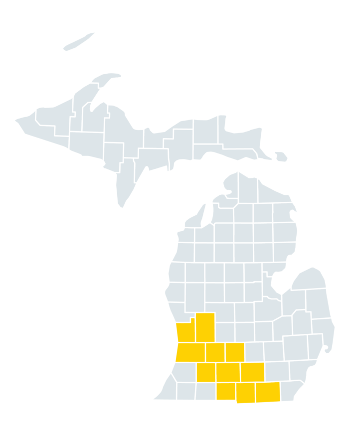 Map of Michigan