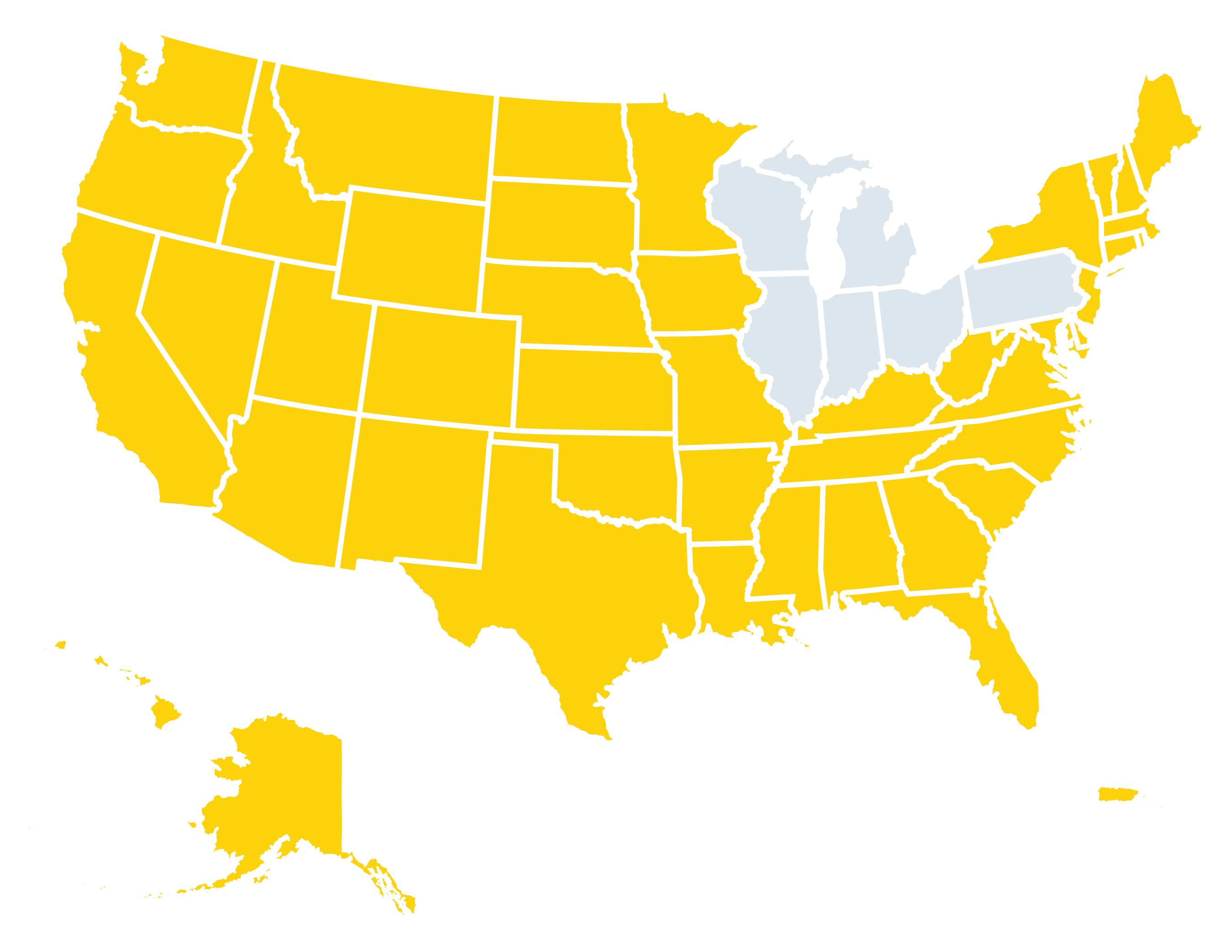 Map of United States